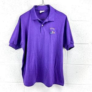 Screen Mates By Century Place Vintage 80’s Purple Short Sleeve Polo Sz L